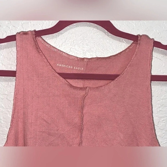 American Eagle Pink Cropped Tank Top - Picture 9 of 10
